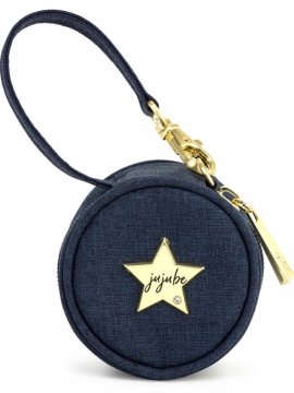 JuJuBe (США) Контейнер для пустышек, футляр, круглая сумочка Paci Pod - Indigo