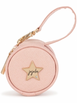 JuJuBe (США) Контейнер для пустышек, футляр, круглая сумочка Paci Pod Розовая - Blush