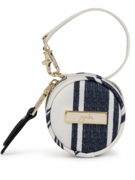 JuJuBe (США) Контейнер для пустышек, футляр, круглая сумочка Paci Pod В полоску - Tea Time