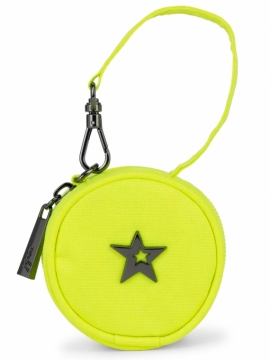 JuJuBe (США) Контейнер для пустышек, футляр, круглая сумочка Paci Pod Неоновая Желтая - Hightlighter Yellow