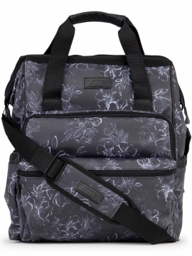 Dr. Mom Рюкзак для мамы с креплениями к коляске в комплекте - Chalkboard Floral JuJuBe