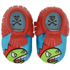 Itzy Ritzy (США) Пинетки из кожи натуральной Kaiju (размер 12-18 мес.)