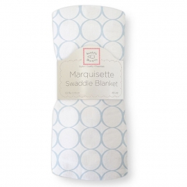 Пеленка детская тонкая SwaddleDesigns Маркизет Blue Mod on WH