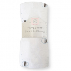 Пеленка детская тонкая SwaddleDesigns Маркизет Blue/Mocha Fish