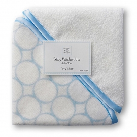 Детские мочалки SwaddleDesigns Washcloth set - Organic IV w/BL Mod C
