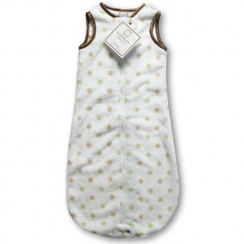 Cпальный мешок для малышей SwaddleDesigns zzZipMe 3-6 мес Pstl Blue/Gold Dots Киви