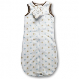 Спальный мешок для новорожденного мальчика Голубой SwaddleDesigns zzZipMe 3-6 М Pstl Blue/Gold Dots
