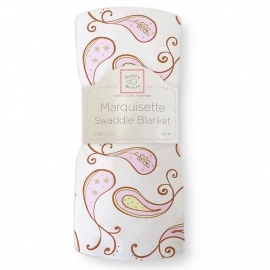 Детская пеленка тонкая SwaddleDesigns Маркизет Pink Paisley