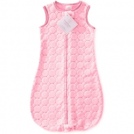 Детский спальный мешок SwaddleDesigns zzZipMe 6-12 М Pink Puff w/Dk Satin