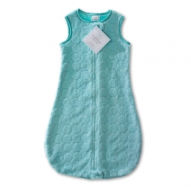 Детский спальный мешок SwaddleDesigns zzZipMe 6-12 М TQ Puff w/Dk Satin