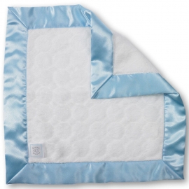 Комфортер платочек обнимашка Baby Lovie SwaddleDesigns плюшевая нежность Ivory Puff w/Blue