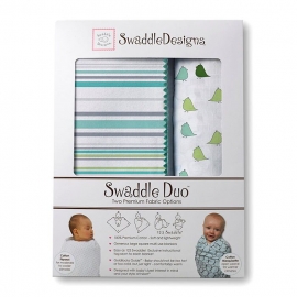 Набор пеленок фланель/тонкая SwaddleDesigns Swaddle Duo SC/TQ Lt Chickies
