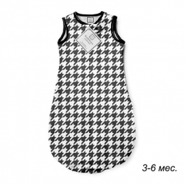 Спальный мешок детский SwaddleDesigns zzZipMe 3-6 М Black Puppytooth