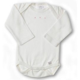 SwaddleDesigns (США) Боди с длинным рукавом для детей 6-12 мес Organic Ivory w/PP Dots