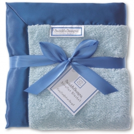 SwaddleDesigns (США) Плед детский в коляску флисовый PB w/TB Satin