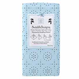 Пеленка детская тонкая SwaddleDesigns Маркизет PB w/Taupe Sparklers