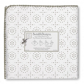 Фланелевая пеленка для новорожденного SwaddleDesigns TG Sparklers/WH