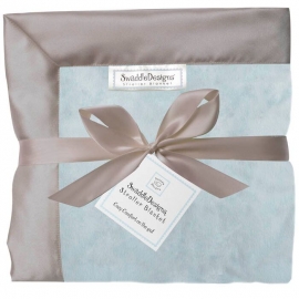 Плед детский флис SwaddleDesigns Stroller Blanket PB/TG Baby Velvet