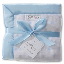 Плед детский в коляску SwaddleDesigns Stroller Blanket PB & Sterling Dot