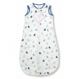 Спальный мешок для новорожденного SwaddleDesigns zzZipMe Sack 3-6M Flannel TB Lt Chickies