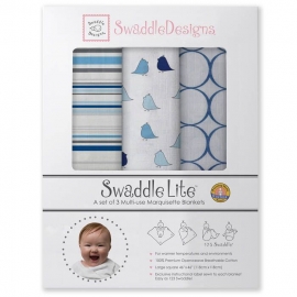 Набор пеленок SwaddleDesigns SwaddleLite Jewel Tone True Blue