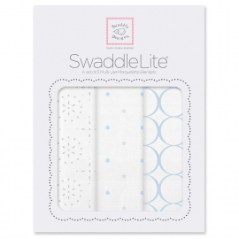 Набор пеленок SwaddleDesigns SwaddleLite Sparklers Blue