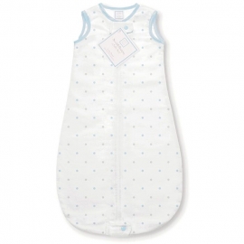 Спальный мешок для новорожденного SwaddleDesigns zzZipMe Sack 3-6M Flannel PB/ST Little Dot