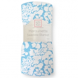 SwaddleDesigns (США) Муслиновая пеленка для мальчика Blue Lush
