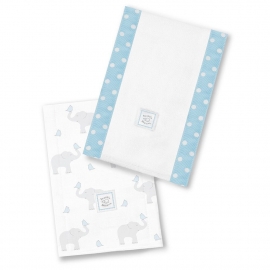 Полотенчики SwaddleDesign Baby Burpie Set PB Elephant & Chickies