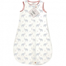Спальный мешок для новорожденного SwaddleDesigns zzZipMe Sack 3-6M Flannel PP Elephant & Chickies