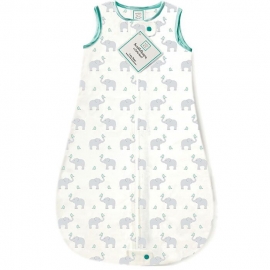 Спальный мешок для новорожденного SwaddleDesigns zzZipMe Sack 3-6M Flannel SC Elephant & Chickies