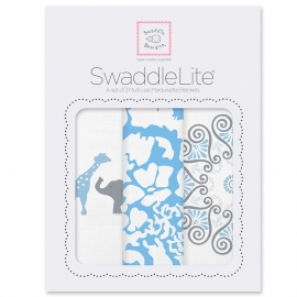 Набор пеленок SwaddleDesigns SwaddleLite PB Elephant/Chickies