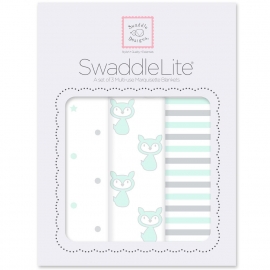 Набор пеленок SwaddleDesigns SwaddleLite Pstl SeaCrystal Little Fox