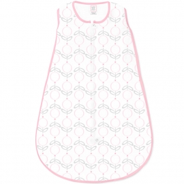 Трикотажный спальный мешок SwaddleDesigns Lolli Fleur Pink 3-6 мес.