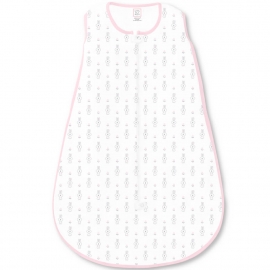 Трикотажный спальный мешок SwaddleDesigns Tiny Bunnie Pink 3-6 мес.