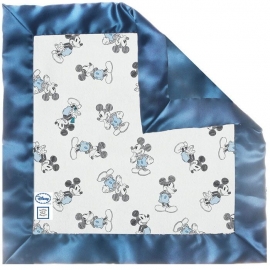 Комфортер платочек обнимашка Baby Lovie - Flannel Blue/Gray Mickey