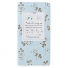 Пеленка детская тонкая SwaddleDesigns Маркизет TG on PB Mickey