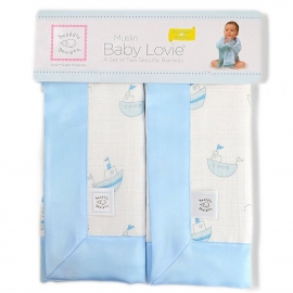 Комфортеры Muslin baby Lovies Blue Little Ships