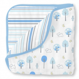 Одеяло муслиновое SwaddleDesigns Luxe Muslin Blue Forest