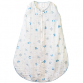 Спальный мешок Muslin zzZipMe Sack - 3-6M Blue Ahoy