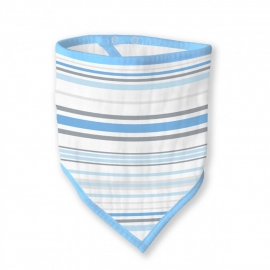 Бандана-нагрудник муслиновая Blue Stripes