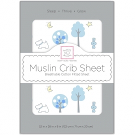 Простынь детская муслиновая SwaddleDesigns Blue Forest