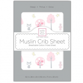 Простынь детская муслиновая SwaddleDesigns Pink Thicket