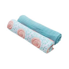 Пеленки Bamboo Muslin 2 шт. Bebe au Lait Fresco and Lagoon
