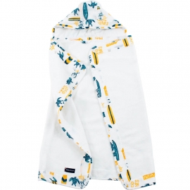 Bebe Au Lait (США) Полотенце для мальчика с капюшоном Серфинг 70 х 91,5 см.